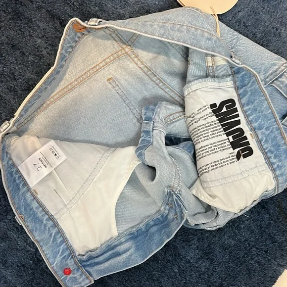 AGolde Fun Dip Utility Short Size 27 NWT - Picture 11 of 13